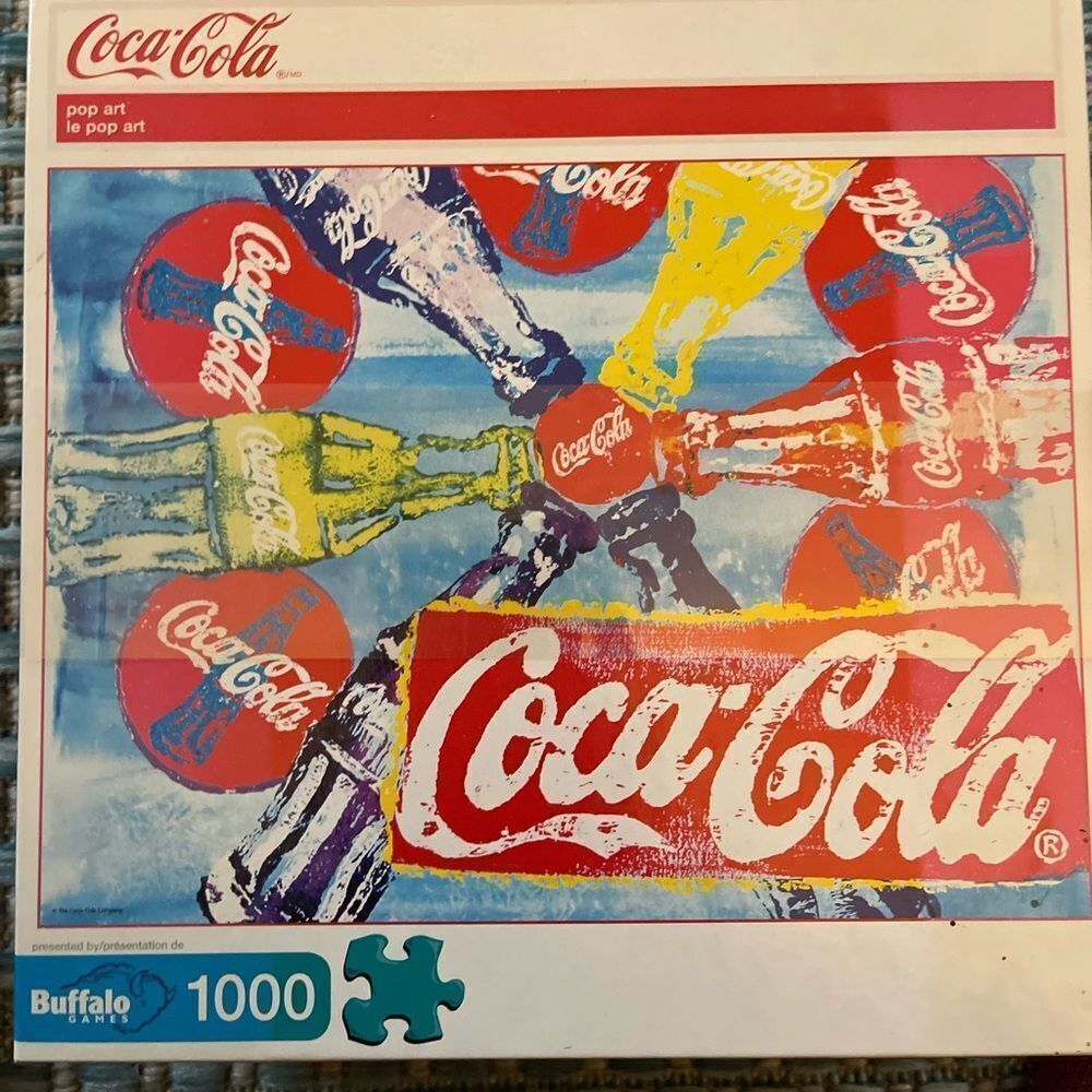 COCA COLA BRAND NEW UNOPENED STILL SEALED IN BOX 1000 PIECE COCA COLA PUZZLE